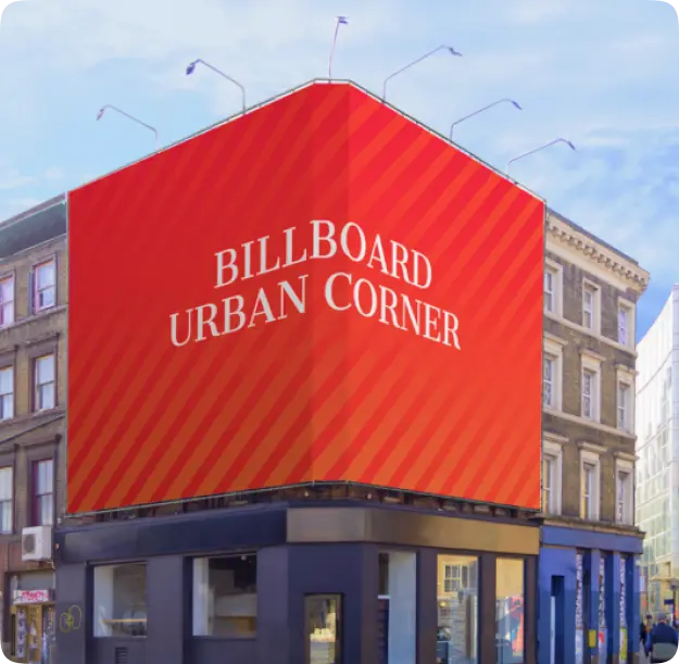 Facade advertising billboard